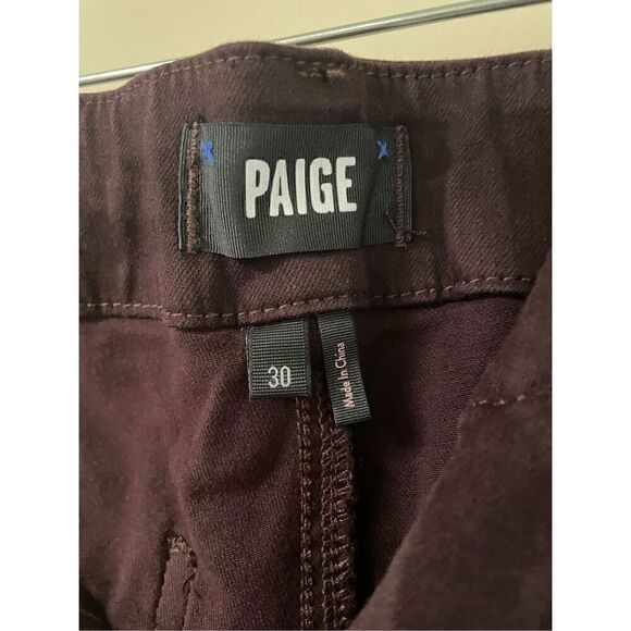 PAIGE Womens 30 Brooklyn Double Button Fky High Rise Wide Leg Jeans Vintage - Picture 6 of 10